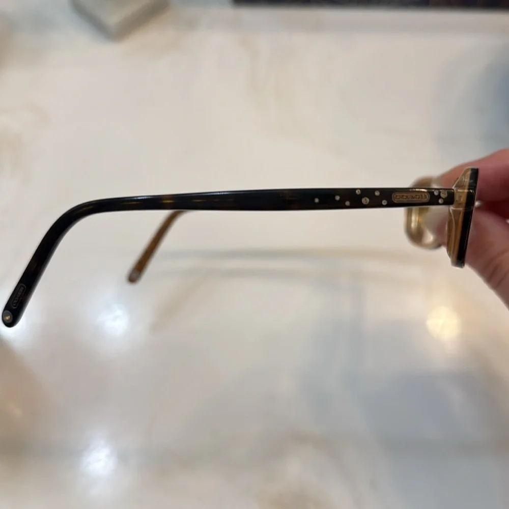 Coach Lizzie tortiseshell small rectangular eyeglasses  size 135 women’s petite
